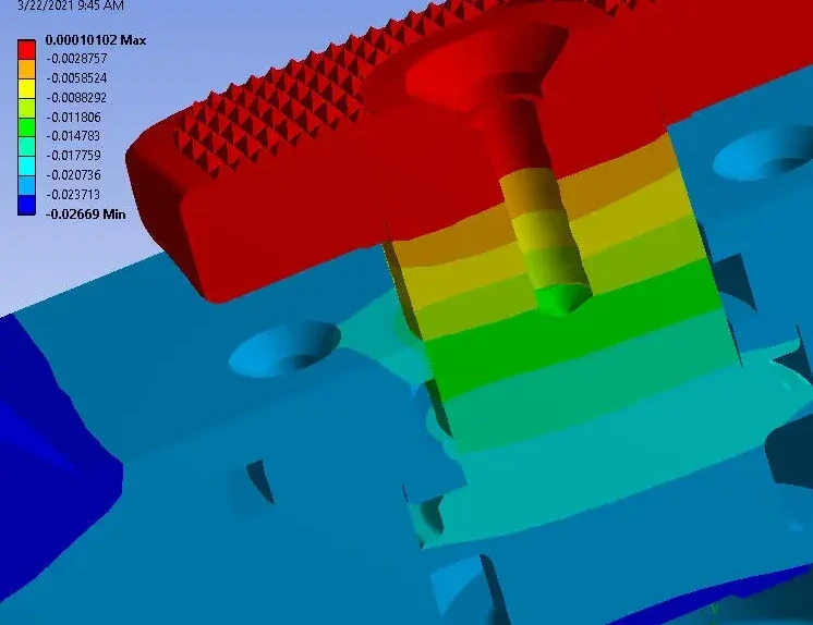 FEA stress analysis result